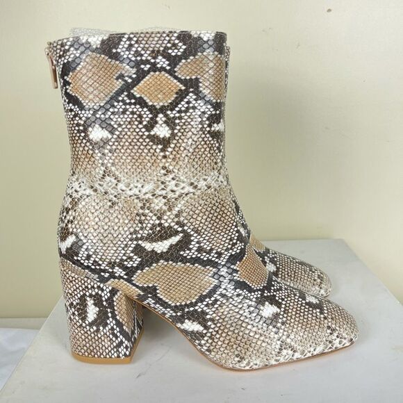 Raye Revolve Snakeskin Pattern City Boots - Picture 3 of 5